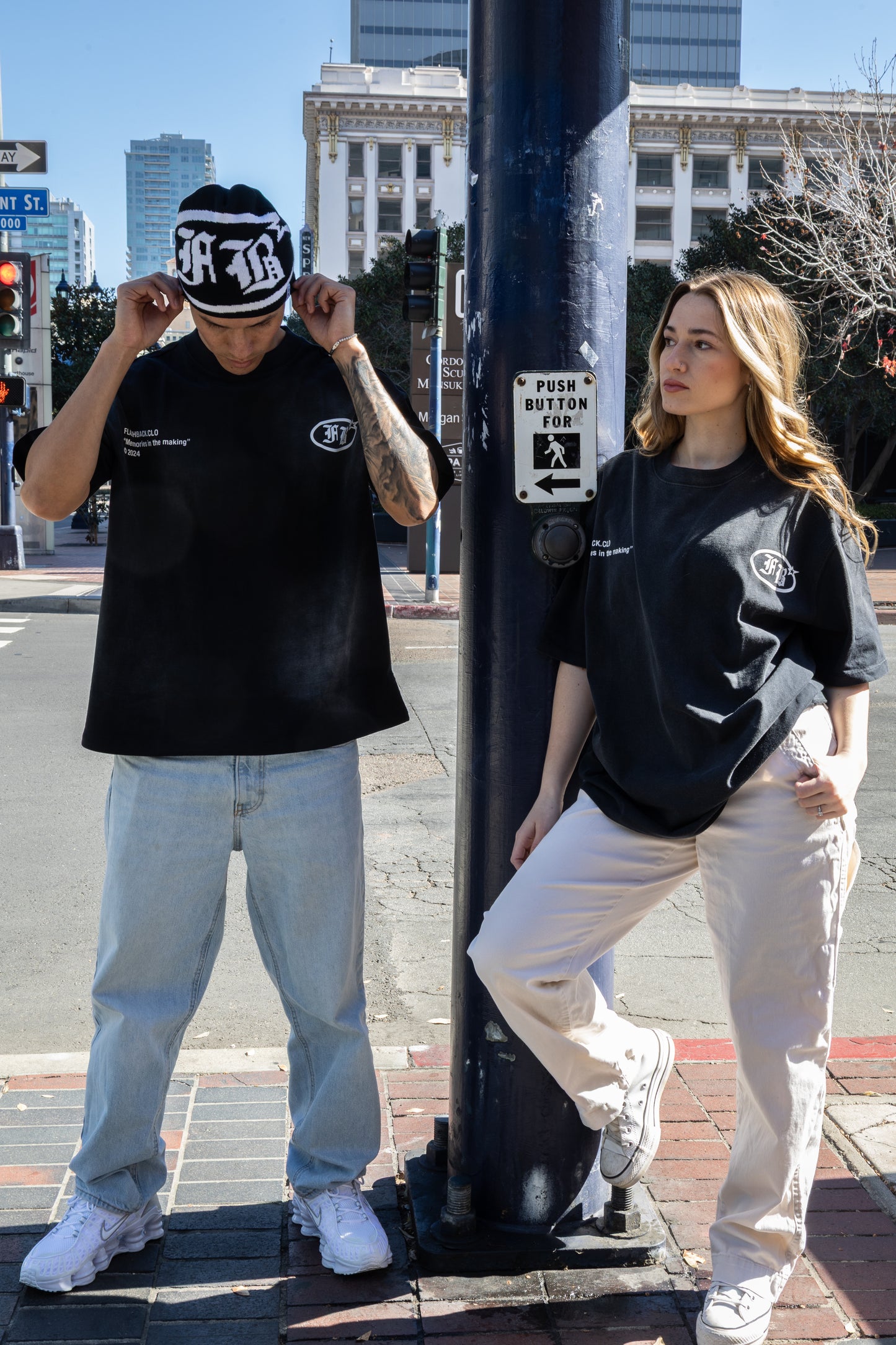 Flashback Black Sun-Wash Vintage Tee